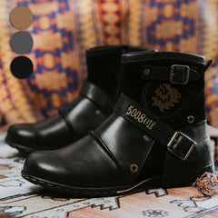 Rover - Western-Cowboy-Stil Stiefeletten mit Schnallenakzenten