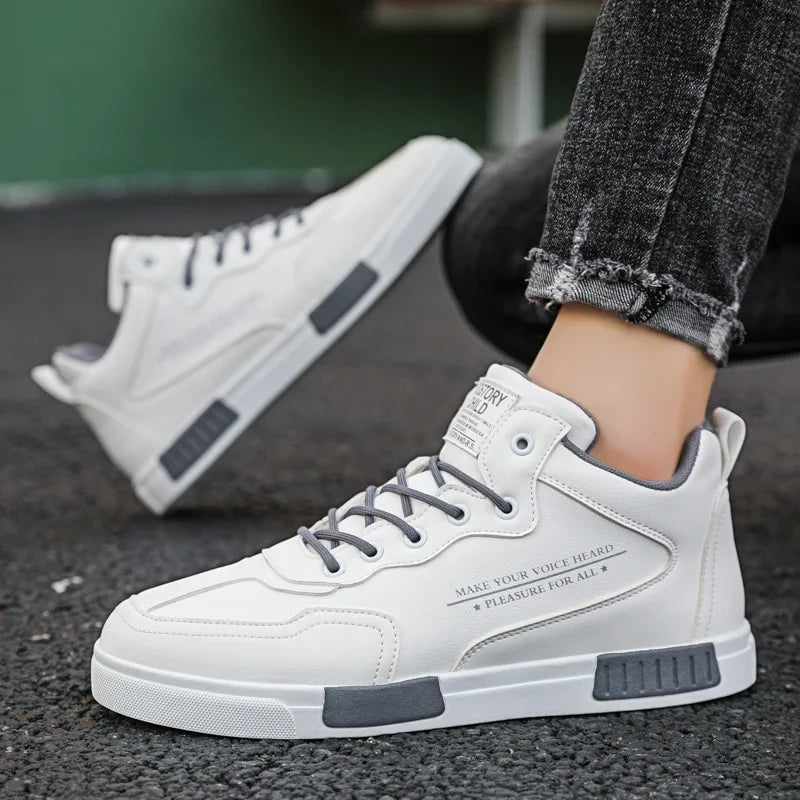 Caden - High-Top Retro Sneaker mit Kontrastdetails