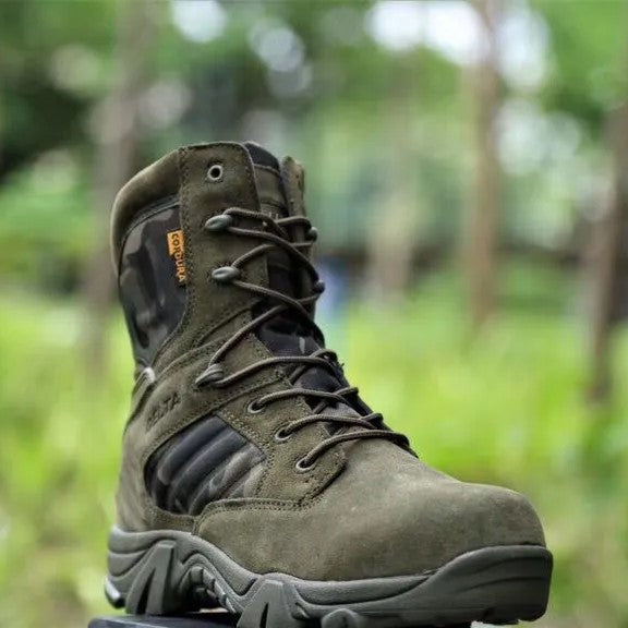 Maverick - Taktische Kampfstiefel mit verstärkter Sohle und Reißverschluss