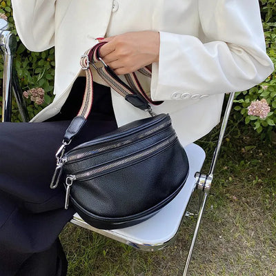 Liana - Schicke Ledertasche mit Verstellbarem Riemen