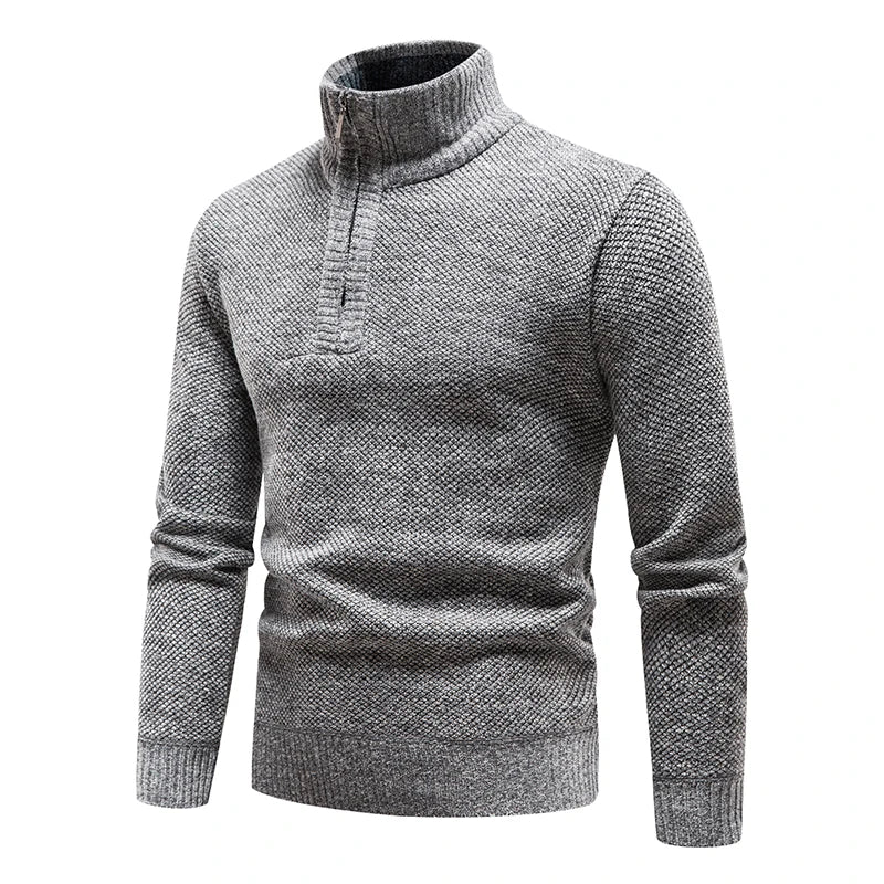 Dirk - Thermo Pullover mit halbem Reißverschluss