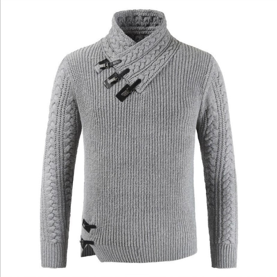 Abel - Grobstrickpullover mit Zopfmuster