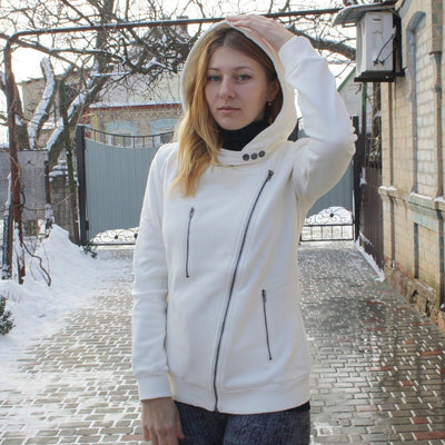 Savannah - Moderne Jacke mit Kontrastbesatz