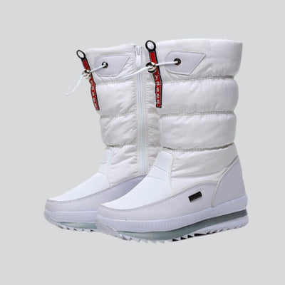 weiße Schneestiefel Damen Seitenansicht 