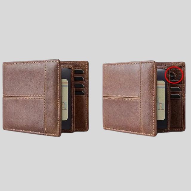 Maxwell - Echtes Leder Bifold Geldbörse mit Ausweisfenster