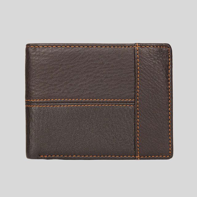 Maxwell - Echtes Leder Bifold Geldbörse mit Ausweisfenster