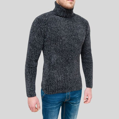 Verdon - Gerippter Rollkragenpullover mit schmaler Passform