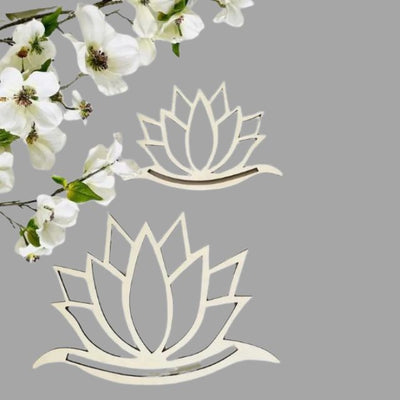 Seira - Makramee-Lotus-Wandbehang mit Holzperlen-Details