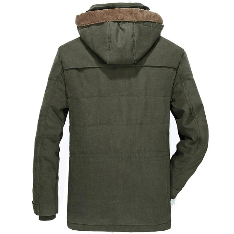 Everett - Schwere Feldjacke mit Kapuze und Fleecefutter