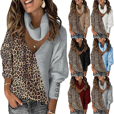 Leah - Rollkragenpullover mit gemischtem Muster